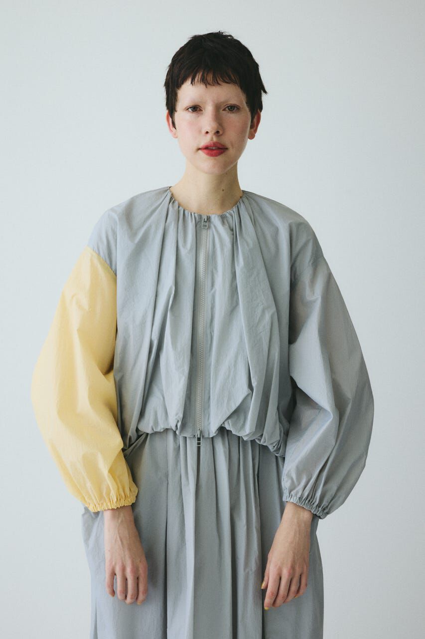 HeRIN.CYE「Balloon hem nylon blouson」|ブルゾン・スタジャン|L/GRY1