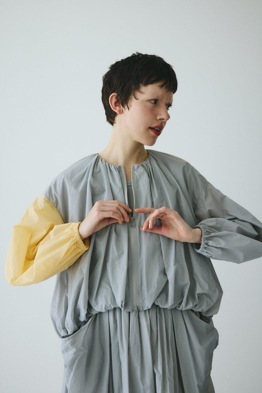 HeRIN.CYE「Balloon hem nylon blouson」|ブルゾン・スタジャン|