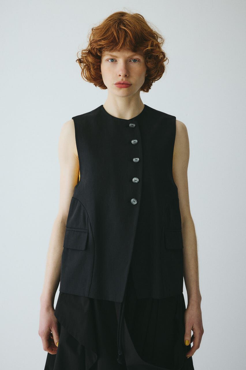 HeRIN.CYE「Circle switch vest」|ダウンベスト・ベスト|BLK