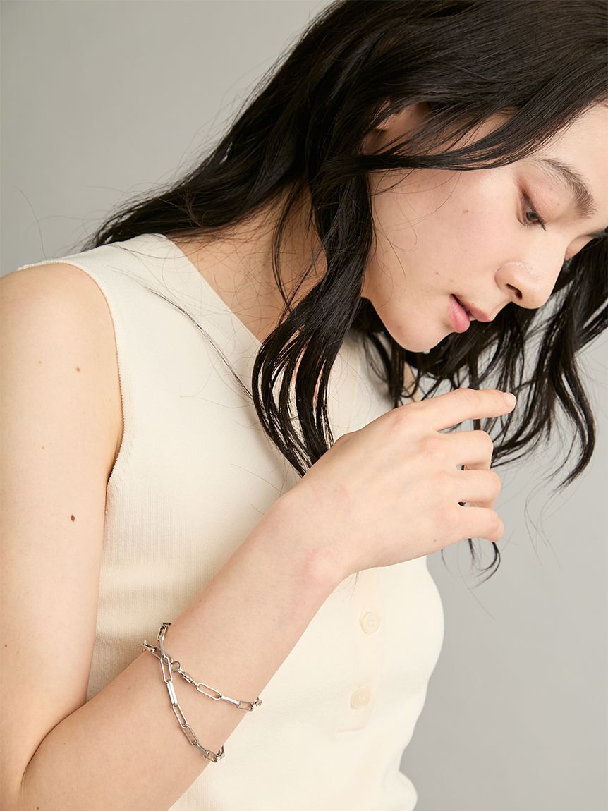 Mila Owen「【EVERYDAY PROOF JEWELRY 】　スクエアチェーンチョーカー」|ネックレス|