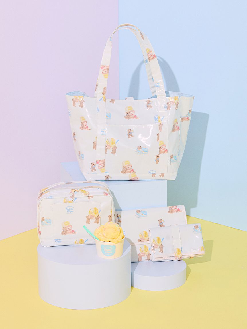 GELATO PIQUE KIDS & BABY「【抗菌防臭】アイスクリームベア柄ママバッグ」|マタニティ・ママグッズ|