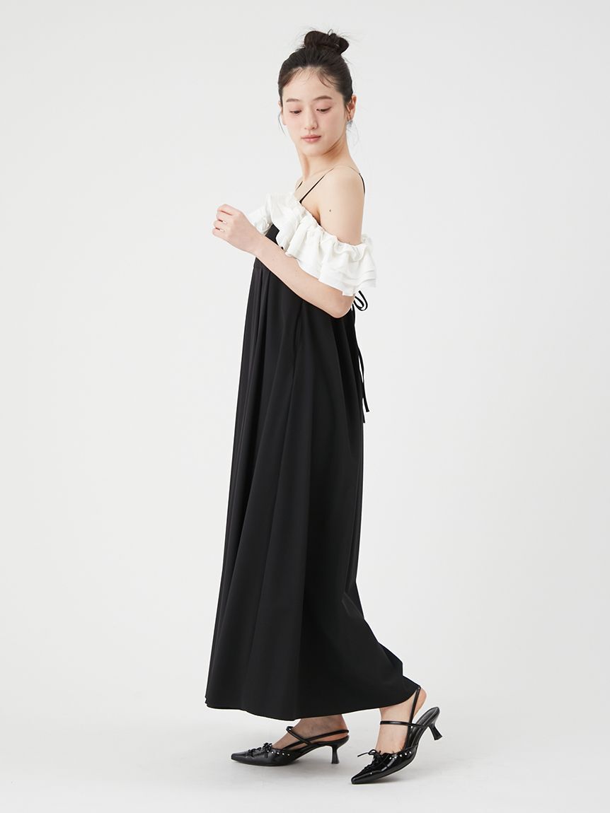 LILY BROWN「【UVカット】フリルボリュームワンピース」|ワンピース|