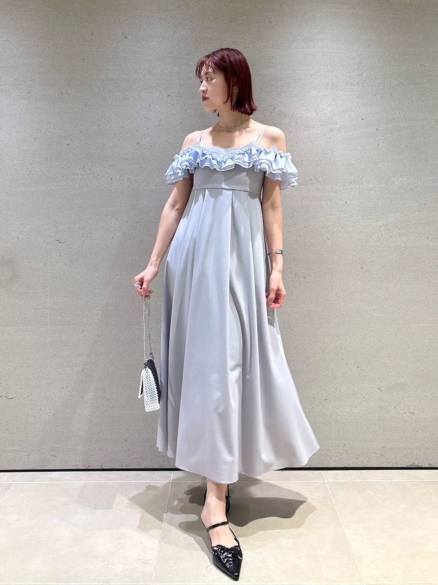 LILY BROWN「【UVカット】フリルボリュームワンピース」|ワンピース|LBLU