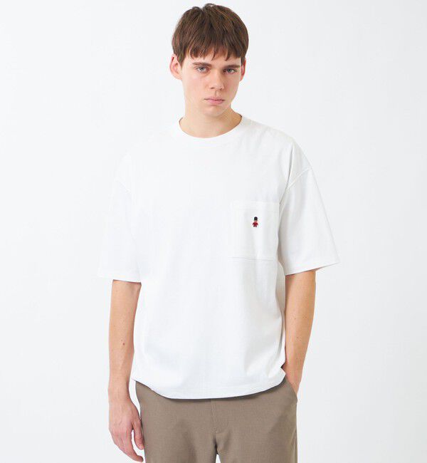 MACKINTOSH PHILOSOPHY「【WEB&一部店舗限定】BUCKINGHAM BEAR スピンドルTシャツ コンパクトスムース」|Tシャツ・カットソー|ホワイト