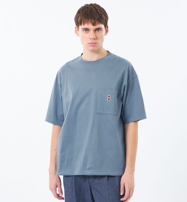 MACKINTOSH PHILOSOPHY「【WEB&一部店舗限定】BUCKINGHAM BEAR スピンドルTシャツ コンパクトスムース」|Tシャツ・カットソー|ブルー