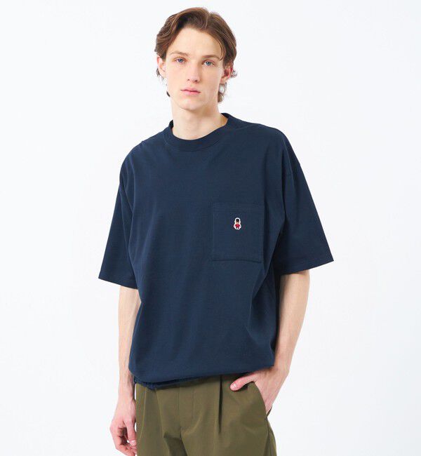 MACKINTOSH PHILOSOPHY「【WEB&一部店舗限定】BUCKINGHAM BEAR スピンドルTシャツ コンパクトスムース」|Tシャツ・カットソー|ネイビー