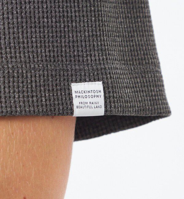 MACKINTOSH PHILOSOPHY「クルーネックTシャツ ミニワッフル」|Tシャツ・カットソー|