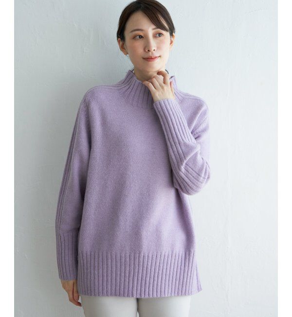 ikka「ハイネックバックスリットプルオーバー」|プルオーバー|