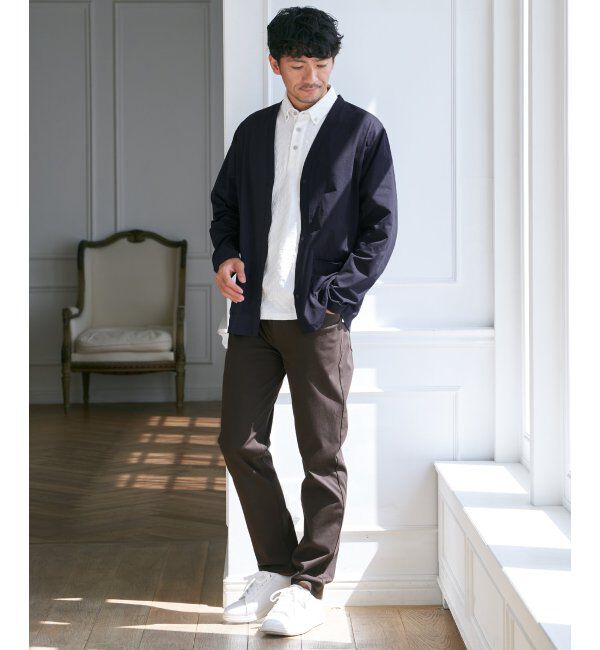 IKKA LOUNGE「リンクスジャカード市松ポロシャツ」|Tシャツ・カットソー|