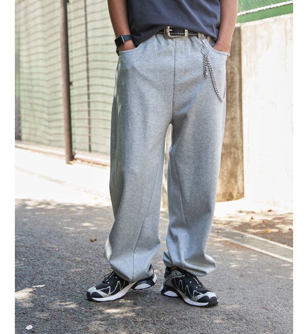VENCE share style「ベルト付きワイドスウェットパンツ」|その他|