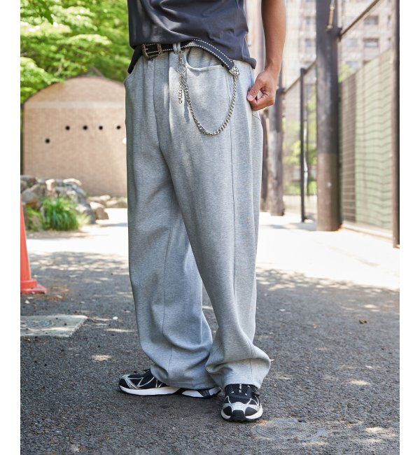 VENCE share style「ベルト付きワイドスウェットパンツ」|その他|
