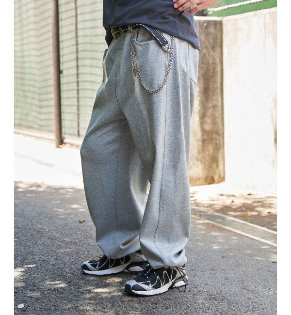 VENCE share style「ベルト付きワイドスウェットパンツ」|その他|
