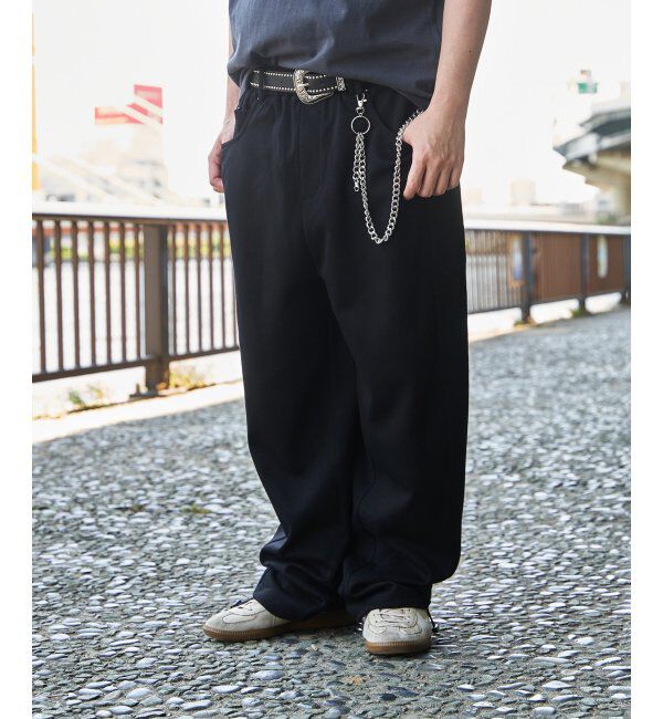 VENCE share style「ベルト付きワイドスウェットパンツ」|その他|
