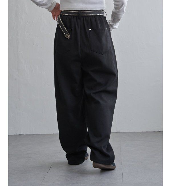 VENCE share style「ベルト付きワイドスウェットパンツ」|その他|