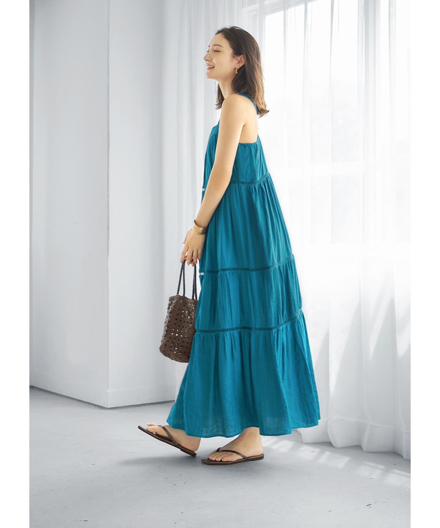 STYLE DELI「楊柳ティアードロングワンピース」|ワンピース|
