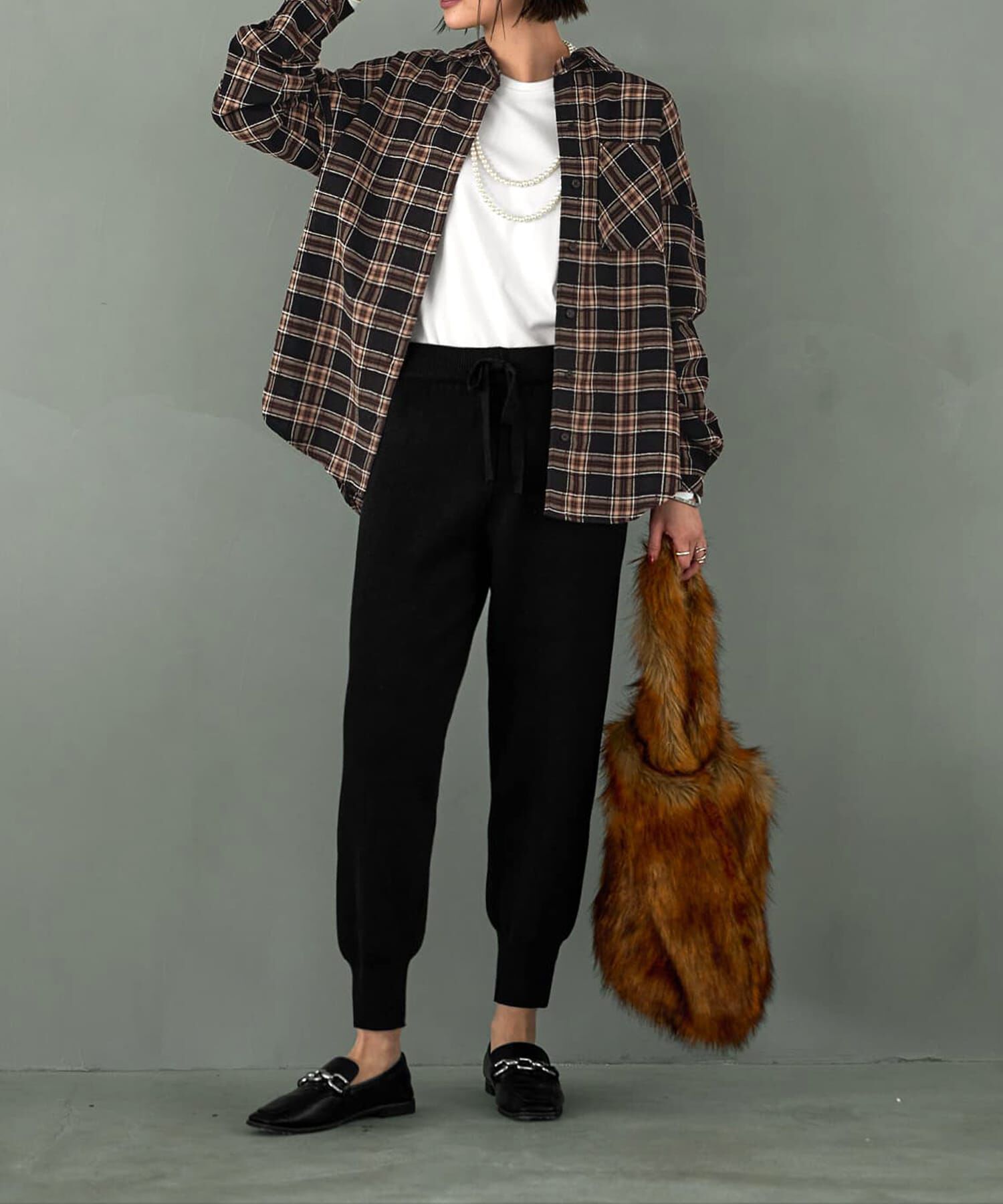 STYLE DELI「立体ステッチチェック柄シャツ」|シャツ・ブラウス|