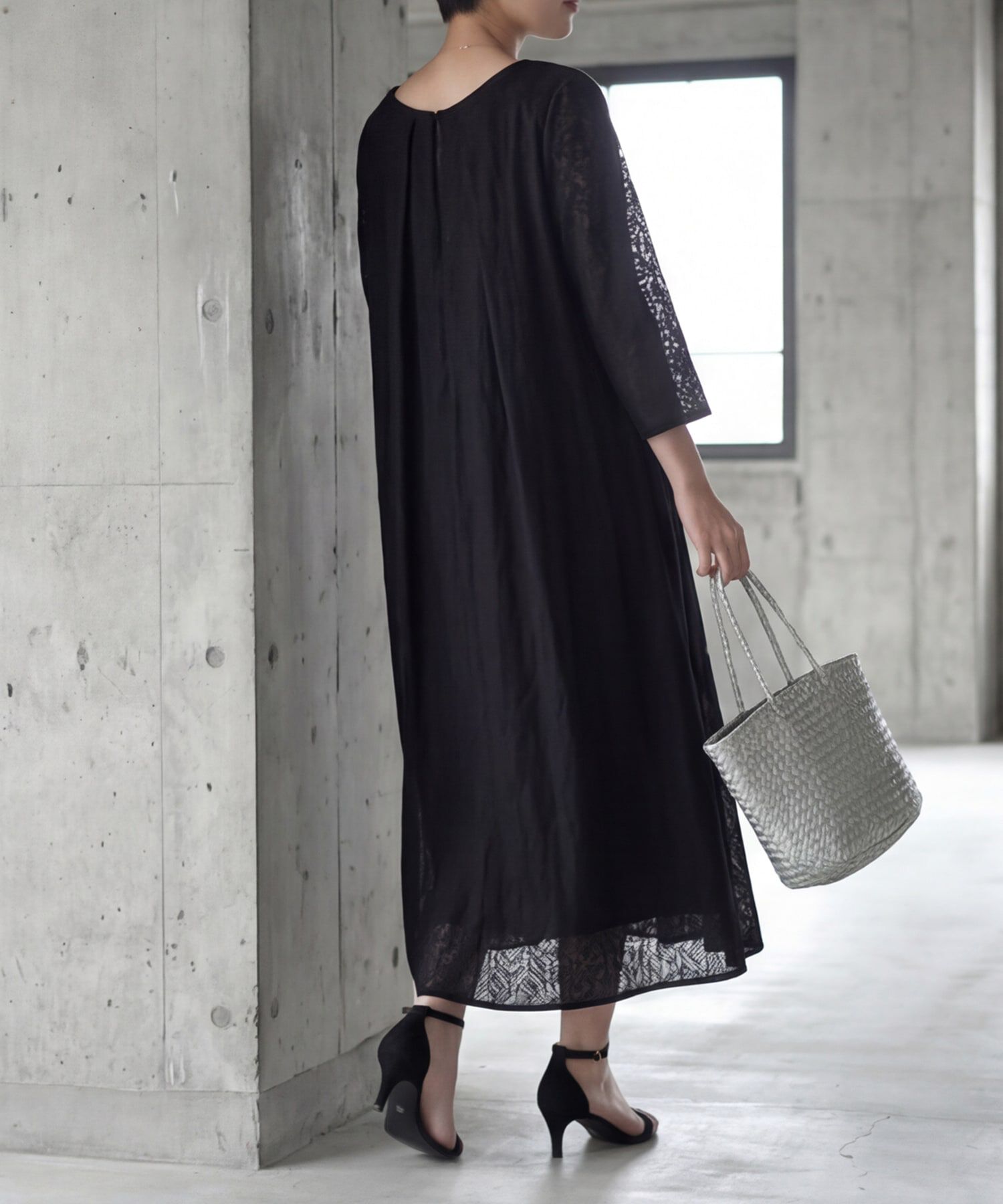 STYLE DELI「【LUXE】ウェーブレースロングワンピース」|ワンピース|