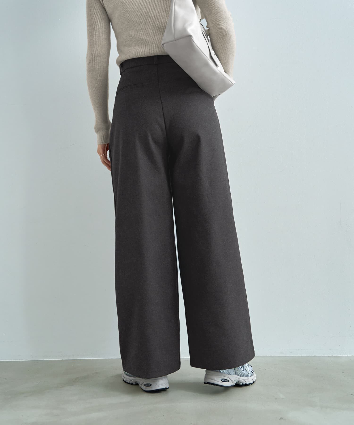 STYLE DELI「ウール調MIXタックワイドパンツ」|その他|