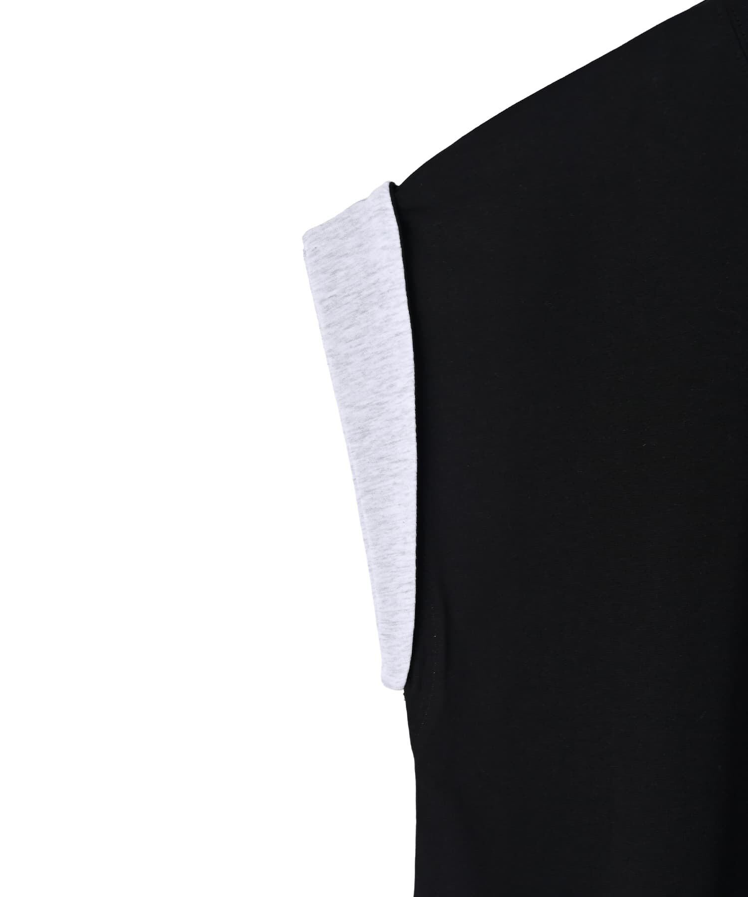 STYLE DELI「【BLK001】スリーブコントラストコットンTシャツ」|Tシャツ・カットソー|