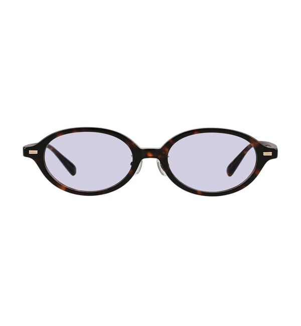  「SUNCUTGlasses/UV100%CUT TREND SUNGLASSES オーバル型 サングラス | カラーレンズ 紫外線対策 UVカット」|サングラス|茶系デミ