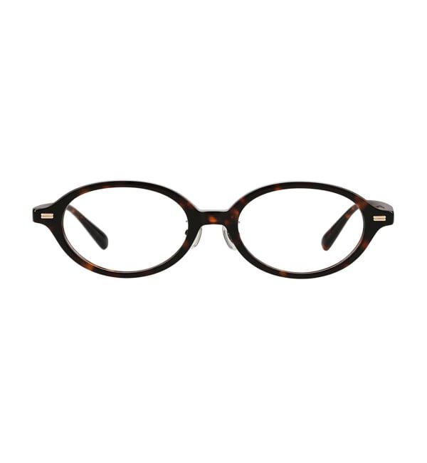  「SUNCUTGlasses/UV100%CUT TREND SUNGLASSES オーバル型 サングラス | クリアレンズ 紫外線対策 UVカット」|サングラス|茶系デミ