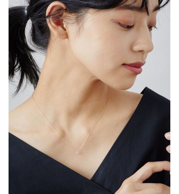 Jouete「K18YG ホースシュー ダイヤモンド ネックレス」|ネックレス|