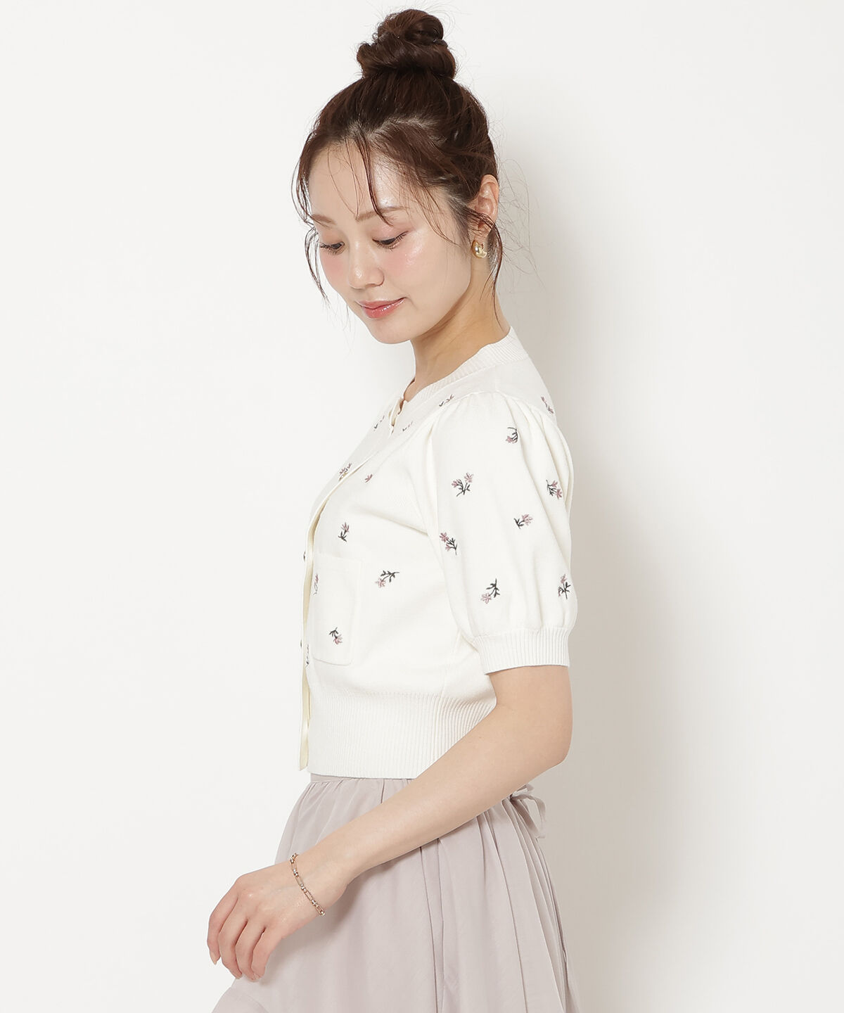 WILLSELECTION「モチーフ刺繍カーディガン」|カーディガン|