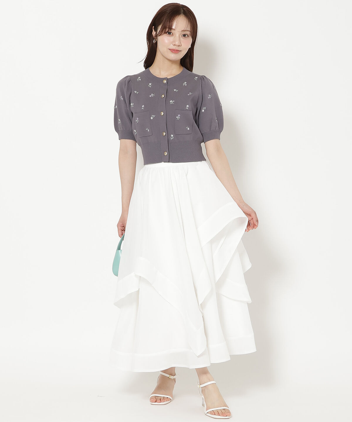 WILLSELECTION「モチーフ刺繍カーディガン」|カーディガン|
