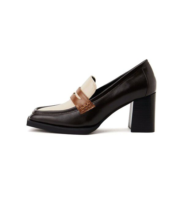 SY UNITED ARROWS「＜SY＞ヒールローファー パンプス75●&uarr;」|パンプス|DK.BROWN