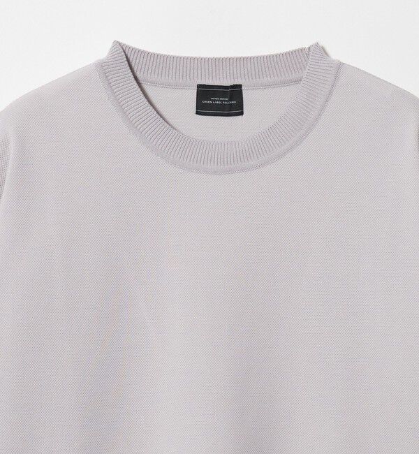 UNITED ARROWS green label relaxing「ニットライク カノコ クルーネック 半袖 Tシャツ」|Tシャツ・カットソー|