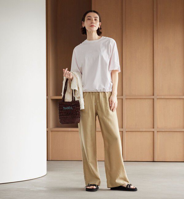 BEAUTY&YOUTH UNITED ARROWS「【別注】＜MIORA＞ラフィア ロゴ トートバッグ」|かごバッグ|