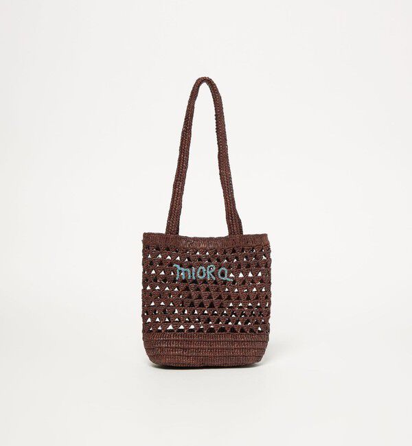 BEAUTY&YOUTH UNITED ARROWS「【別注】＜MIORA＞ラフィア ロゴ トートバッグ」|かごバッグ|