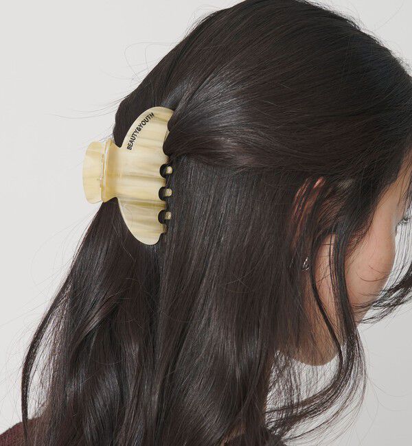 BEAUTY&YOUTH UNITED ARROWS「ロゴ クリップ」|ヘアバンド|BEIGE