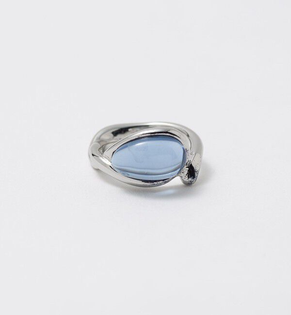 BEAUTY&YOUTH UNITED ARROWS「クリアストーンモチーフ ドロップ リング」|リング|SILVER