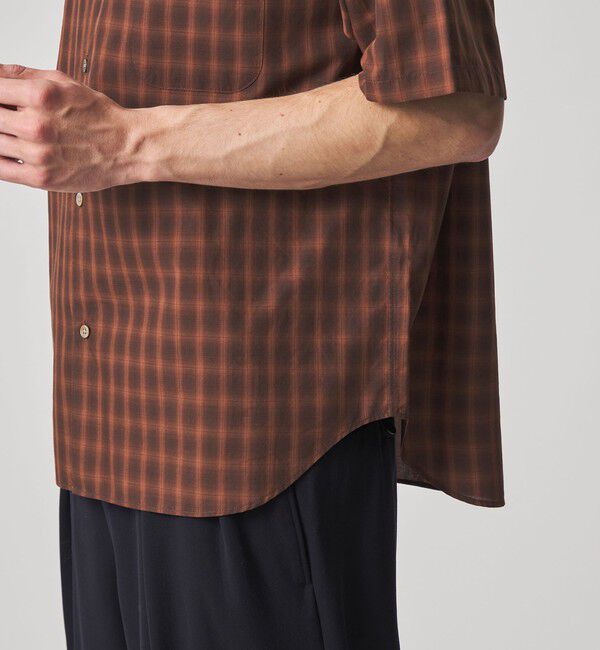 STEVEN ALAN「＜Steven Alan＞ オンブレー チェック レギュラーカラー シャツ」|シャツ・ブラウス|