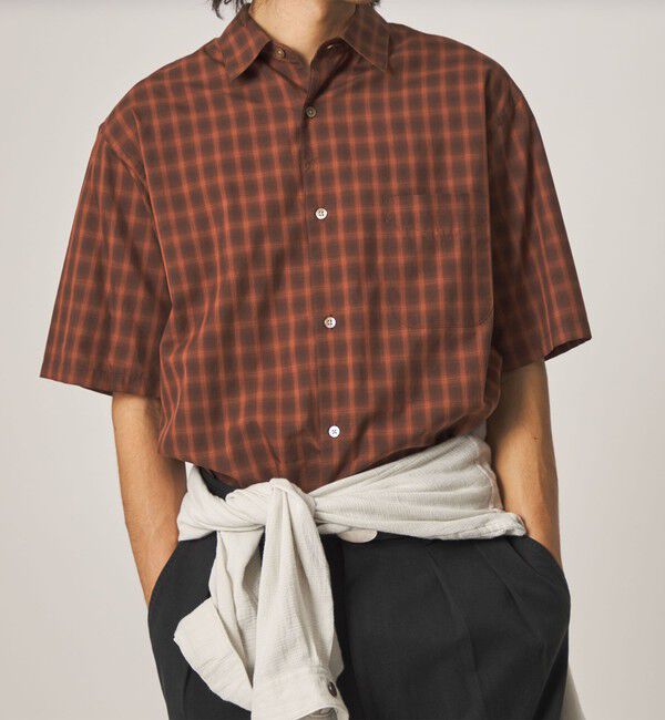 STEVEN ALAN「＜Steven Alan＞ オンブレー チェック レギュラーカラー シャツ」|シャツ・ブラウス|
