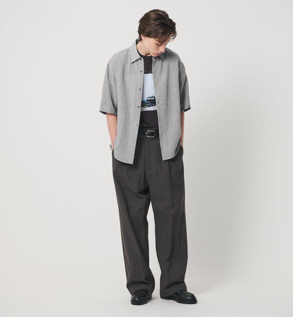 BEAUTY&YOUTH UNITED ARROWS「ツイスト リネンブレンド レギュラーカラー シャツ FORM型」|シャツ・ブラウス|