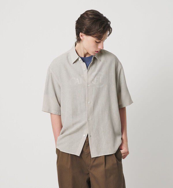 BEAUTY&YOUTH UNITED ARROWS「ツイスト リネンブレンド レギュラーカラー シャツ FORM型」|シャツ・ブラウス|