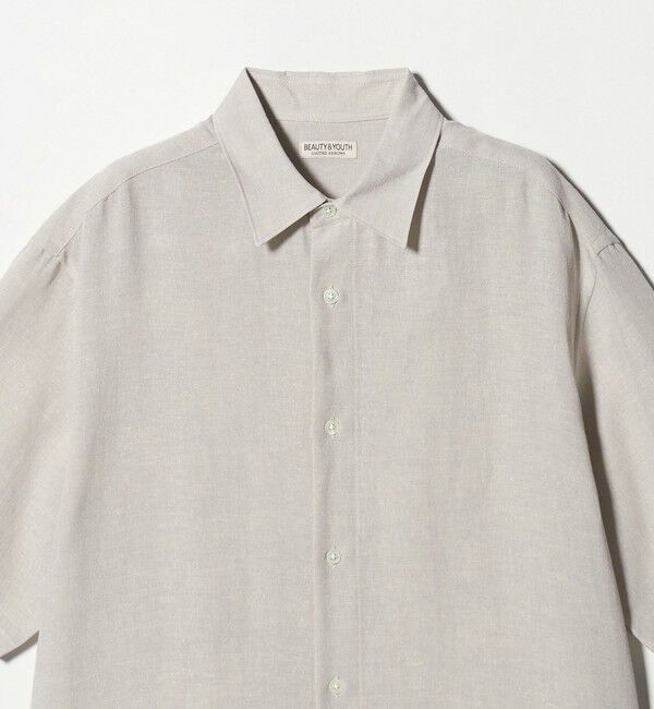 BEAUTY&YOUTH UNITED ARROWS「ツイスト リネンブレンド レギュラーカラー シャツ FORM型」|シャツ・ブラウス|