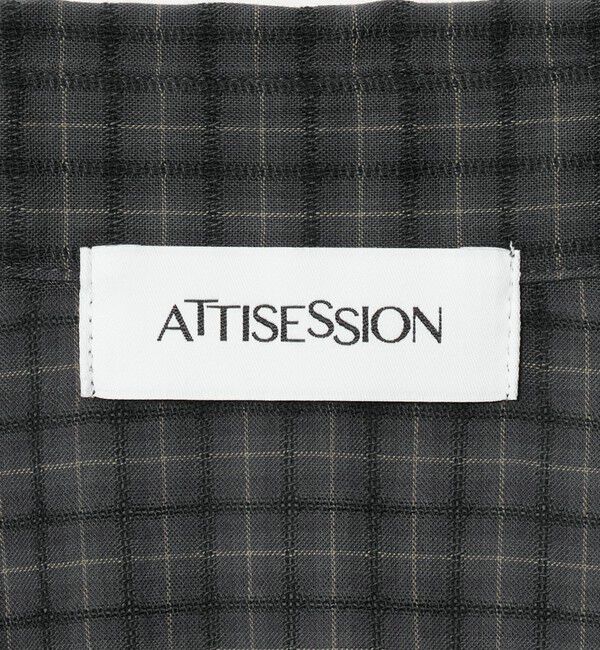 ATTISESSION「＜ATTISESSION＞コットン スリムシャツ」|シャツ・ブラウス|