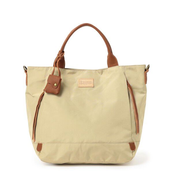 Ray BEAMS 「toleur / ポリエステル 2way トートバッグ 2 」|その他|BEIGE