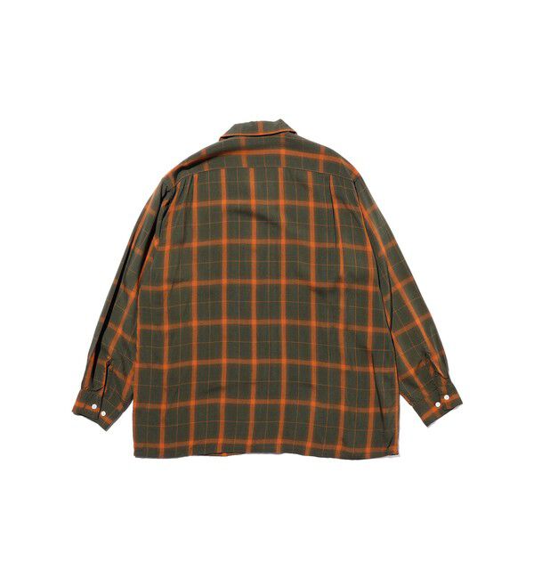 BEAMS PLUS「Open Collar Ombre Plaid」|シャツ・ブラウス|