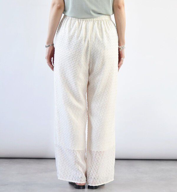 quaranciel「quaranciel:〈手洗い可能〉カットジャカード ジオメトリック ワイド パンツ」|その他|