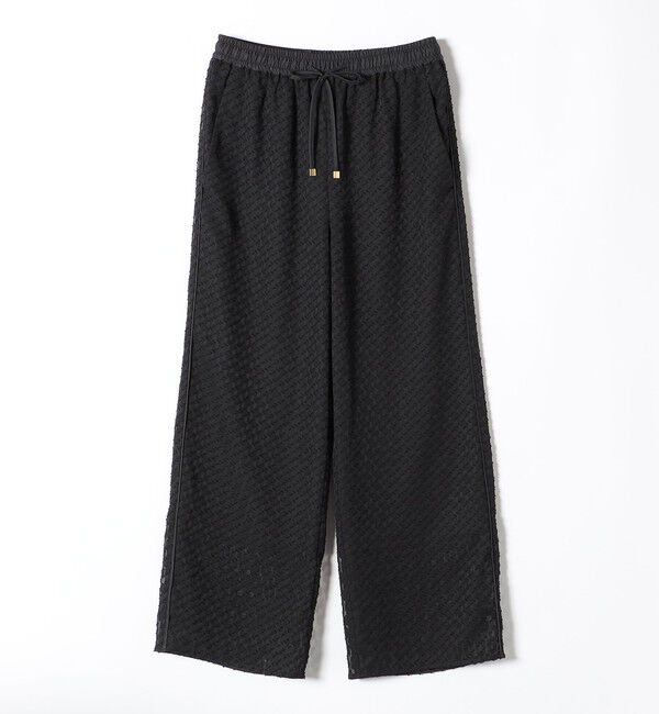 quaranciel「quaranciel:〈手洗い可能〉カットジャカード ジオメトリック ワイド パンツ」|その他|