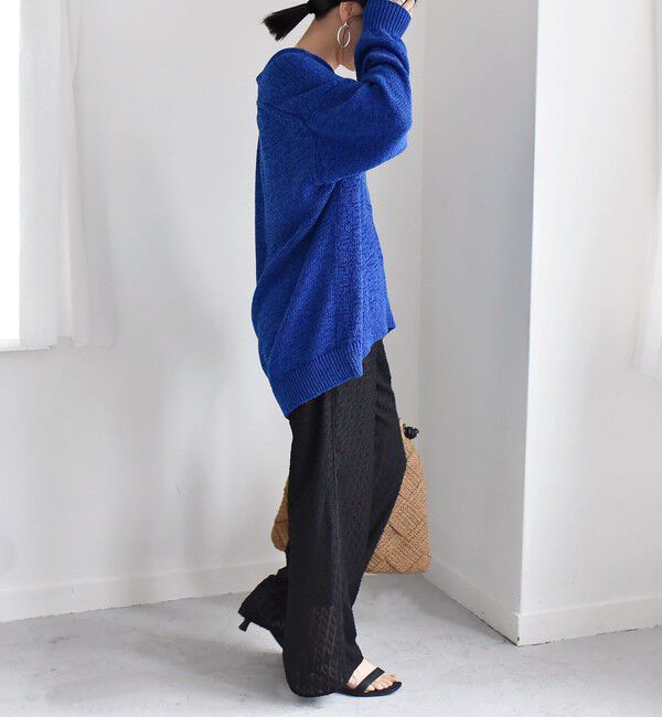 quaranciel「quaranciel:〈手洗い可能〉カットジャカード ジオメトリック ワイド パンツ」|その他|
