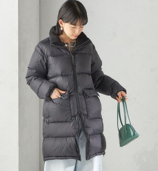 SHIPS for women「【SHIPS別注】TAION:〈手洗い可能〉ネック ボア ダウン コート」|ダウン|