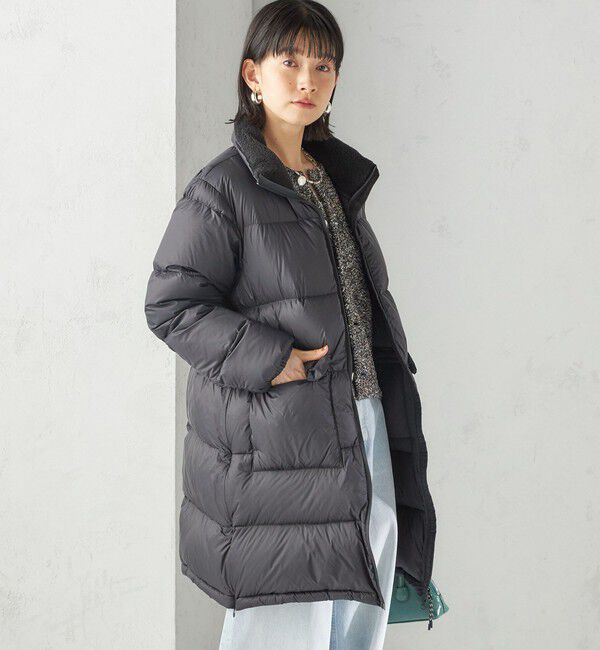SHIPS for women「【SHIPS別注】TAION:〈手洗い可能〉ネック ボア ダウン コート」|ダウン|