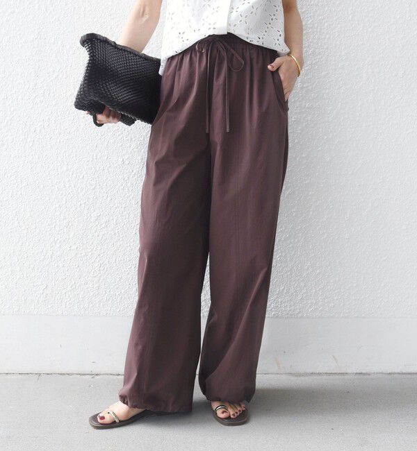 SHIPS for women「〈接触冷感 / 撥水加工〉TEXBRID(R) 裾 ドロスト パンツ」|その他|