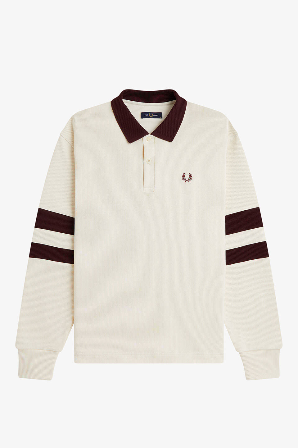 FRED PERRY 「FRED PERRY／Tipped Sleeve Collared Sweatshirt／ティップドスリーブカラードスウェット」|ポロシャツ|