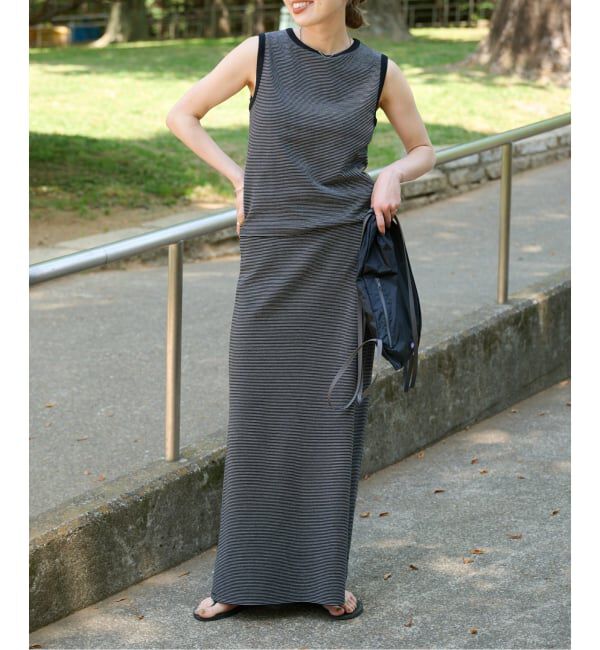 OUTDOOR PRODUCTS Usual Things「リンガーボーダーノースリ セットアップ対応」|タンクトップ|
